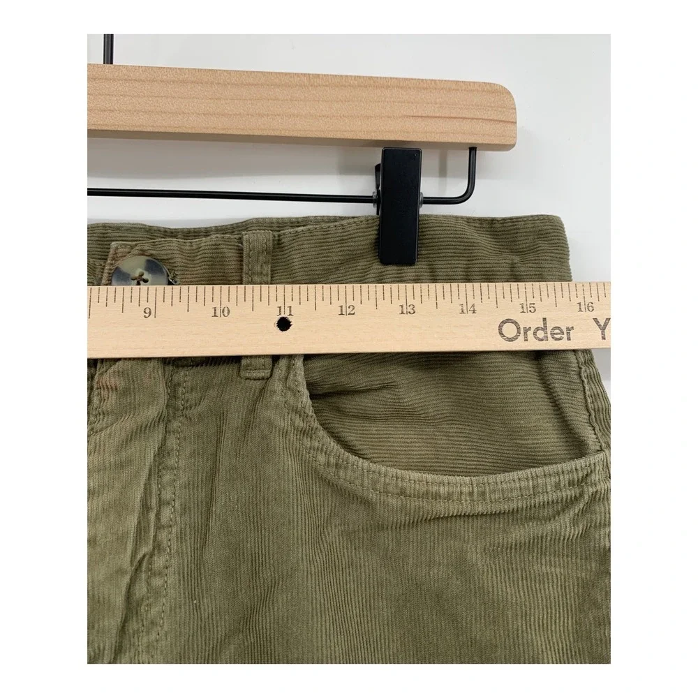 Brooks Brothers Corduroy Pants Mens 32x32 Green Slim Straight Preppy Fall